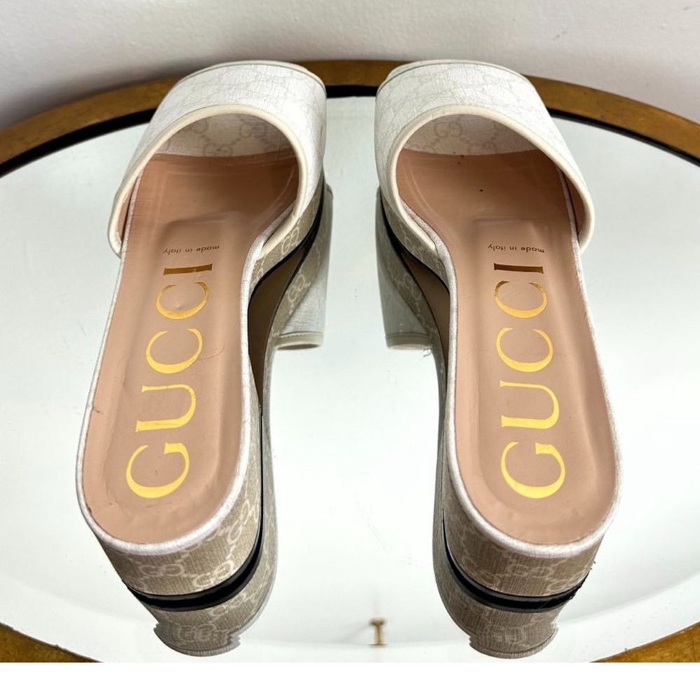 Gucci Women's White Slide Sandals